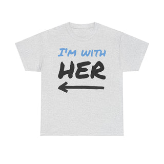 Funny Quote Tee, I'm with Her Shirt, Humorous Saying Graphic...